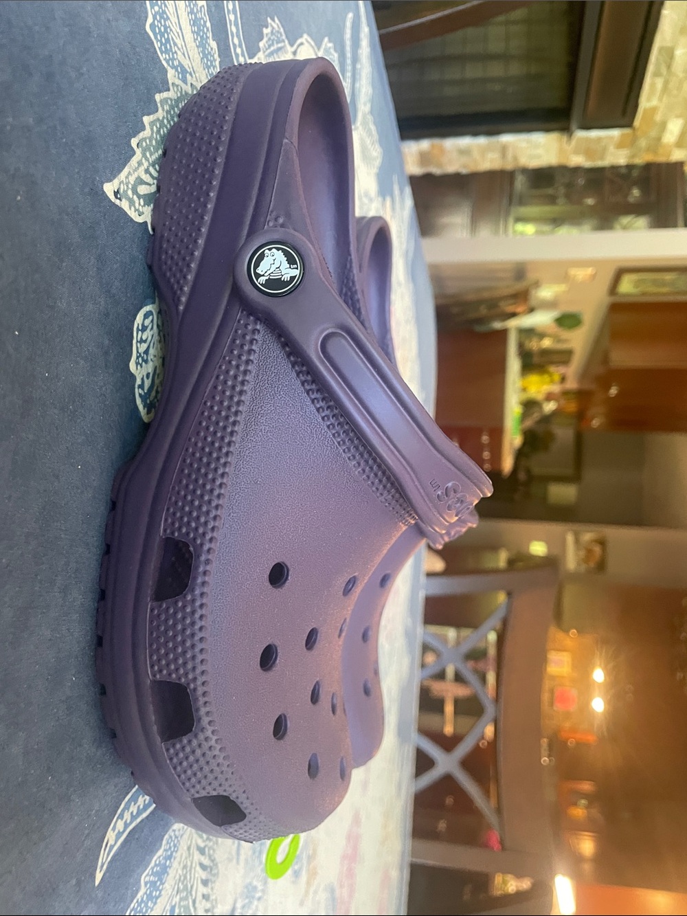 CROCS Classic Clog in Dark Iris Deep Plum Purple M7/W9 - Picture 4 of 7
